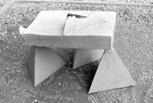 Dolmen. Press moulded, modified 'T' material. 1976.