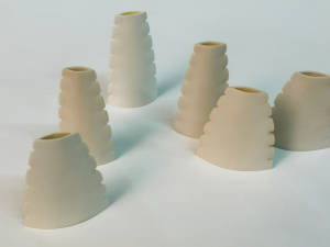 Flintforms. Slipcast porcelain/bone china.